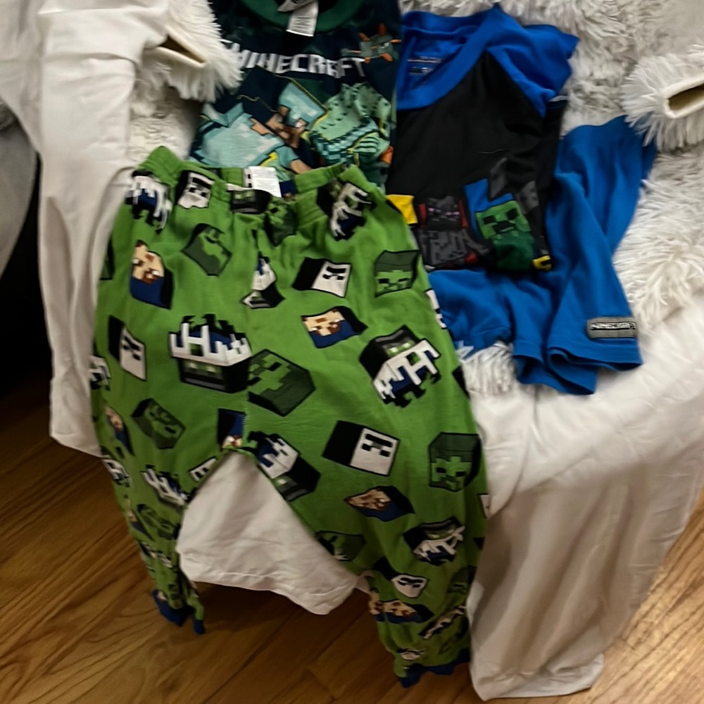 2 pair Mine Craft Pajamas
